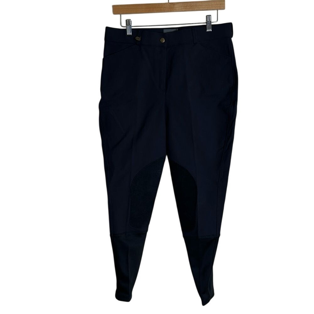 Ovation‎ Breeches Women's Ultra DX Dri-Lex Riding Pants Navy Blue 32 R